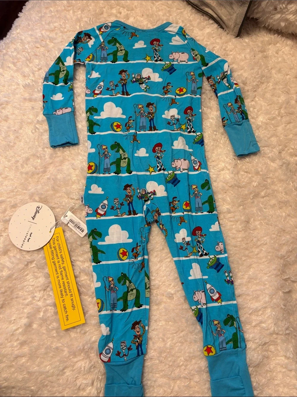 Little Sleepies Disney Toy Story zippy New With Tags 12-18M
